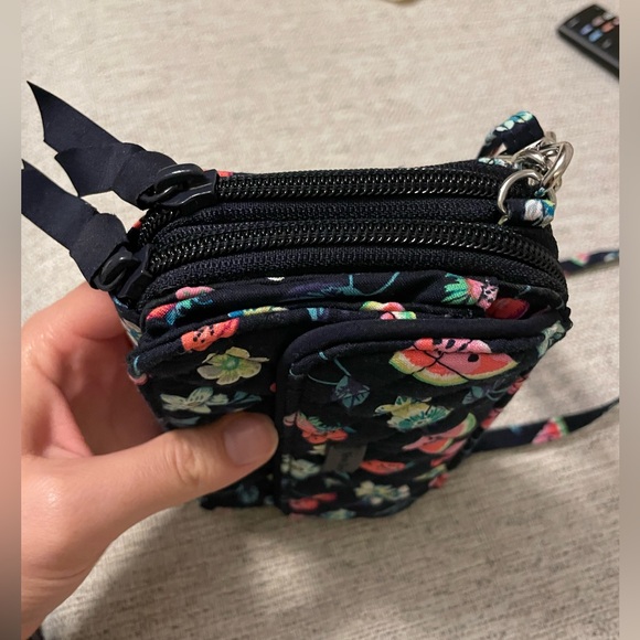 Vera Bradley RFID All in One Crossbody in Fruit Grove - Picture 8 of 10